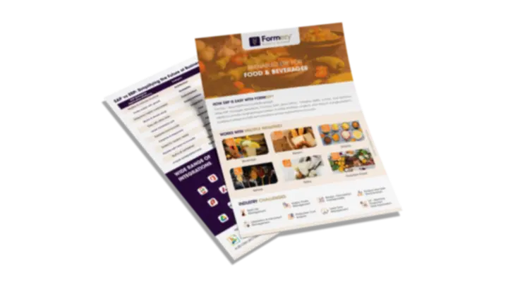 Food & Beverage industry brochure